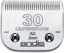 Andis Carbon-Infused Steel UltraEdge Dog Clipper Blade, Size-30, 1/50-Inch Cut Length (64075)