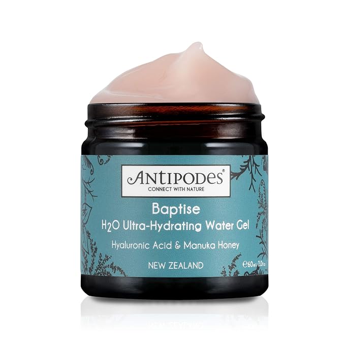 [B089643NG7] ANTIPODES Baptise H2O Ultra-Hydrating Water Gel Moisturizer ? Plant-based Hyaluronic Acid & Manuka Honey ? Hydrating Moisturizer ? Dry Skin, Dehydrated Skin & Most Skin Types ? 60ml, 2 fl. Oz