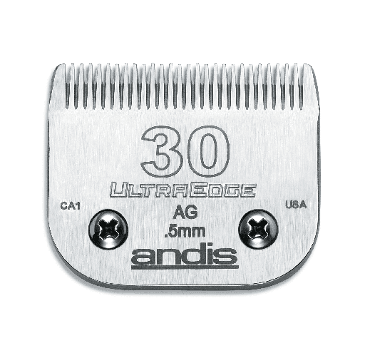 Andis Carbon-Infused Steel UltraEdge Dog Clipper Blade, Size-30, 1/50-Inch Cut Length (64075)